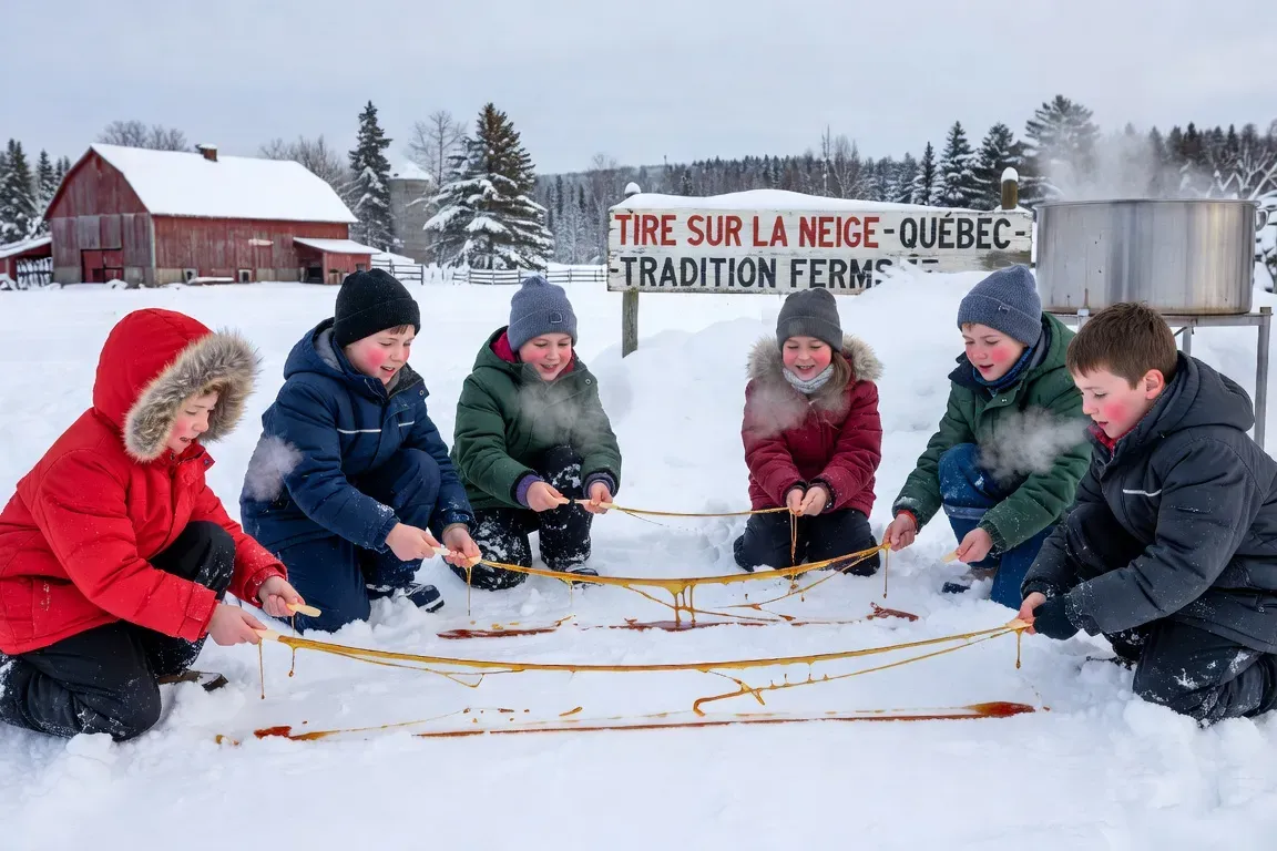 La tire sur la neige, tradition sucrière québécoise incontournable