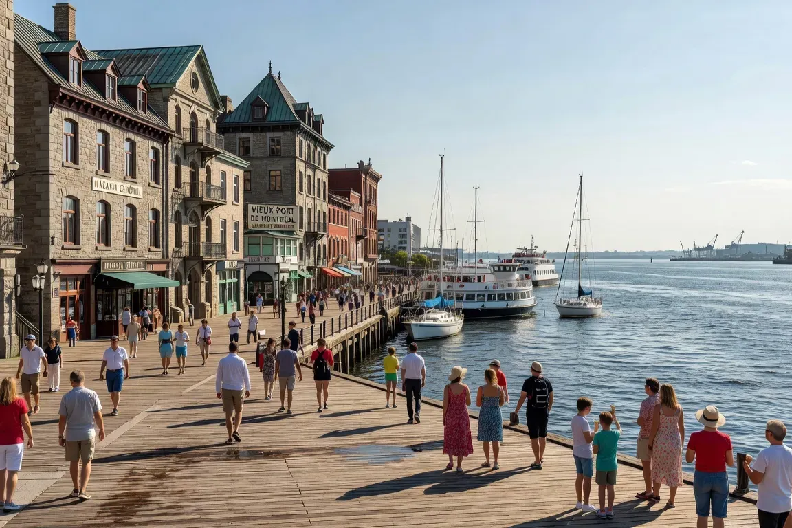 Le Vieux-Port de Montréal animé en été