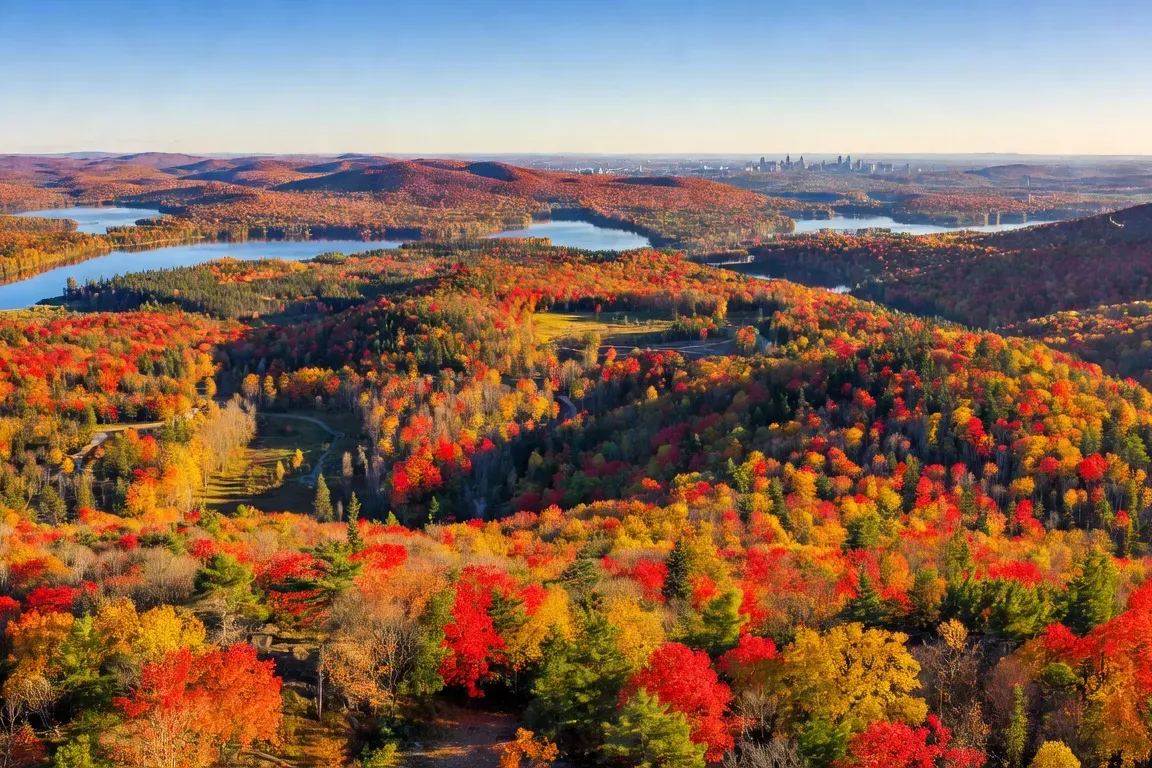 Les collines de Gatineau aux couleurs de l'automne