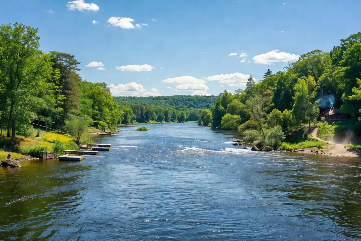 La rivière des Outaouais, frontière naturelle entre deux provinces