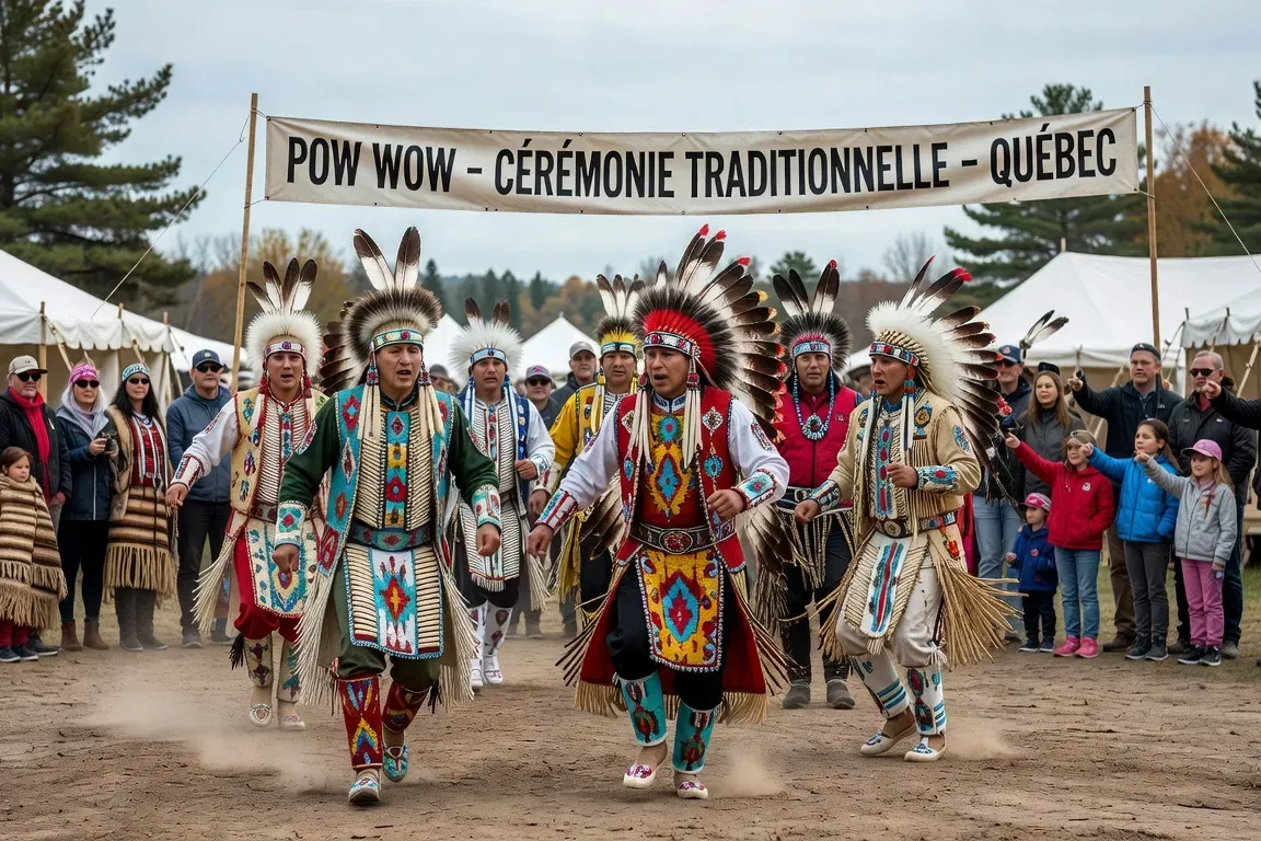 Cérémonie traditionnelle des Premières Nations du Québec