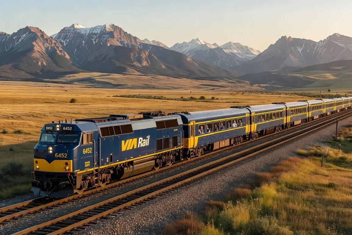 Le train transcontinental de Via Rail, une aventure à travers le Canada
