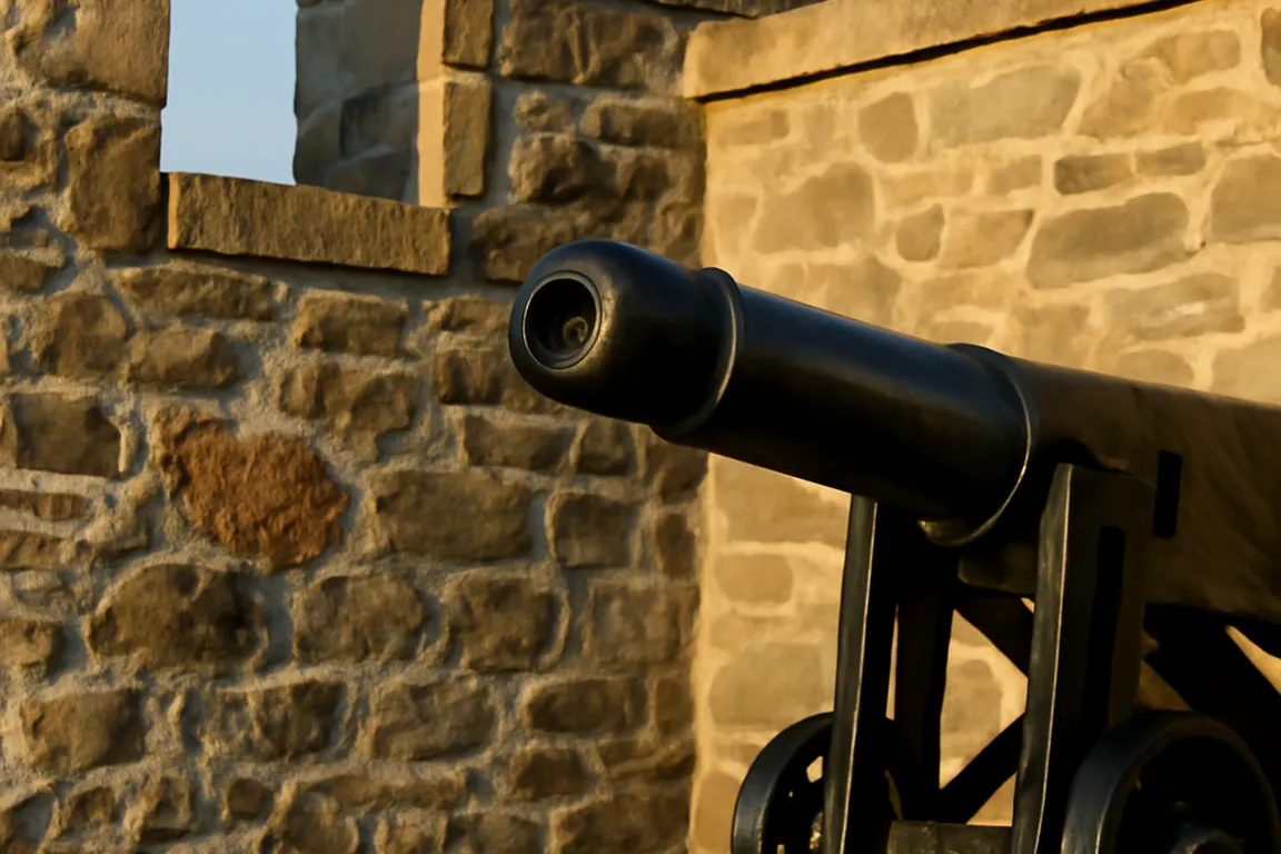 Citadelle de Québec et remparts fortifiés vus de l'extérieur