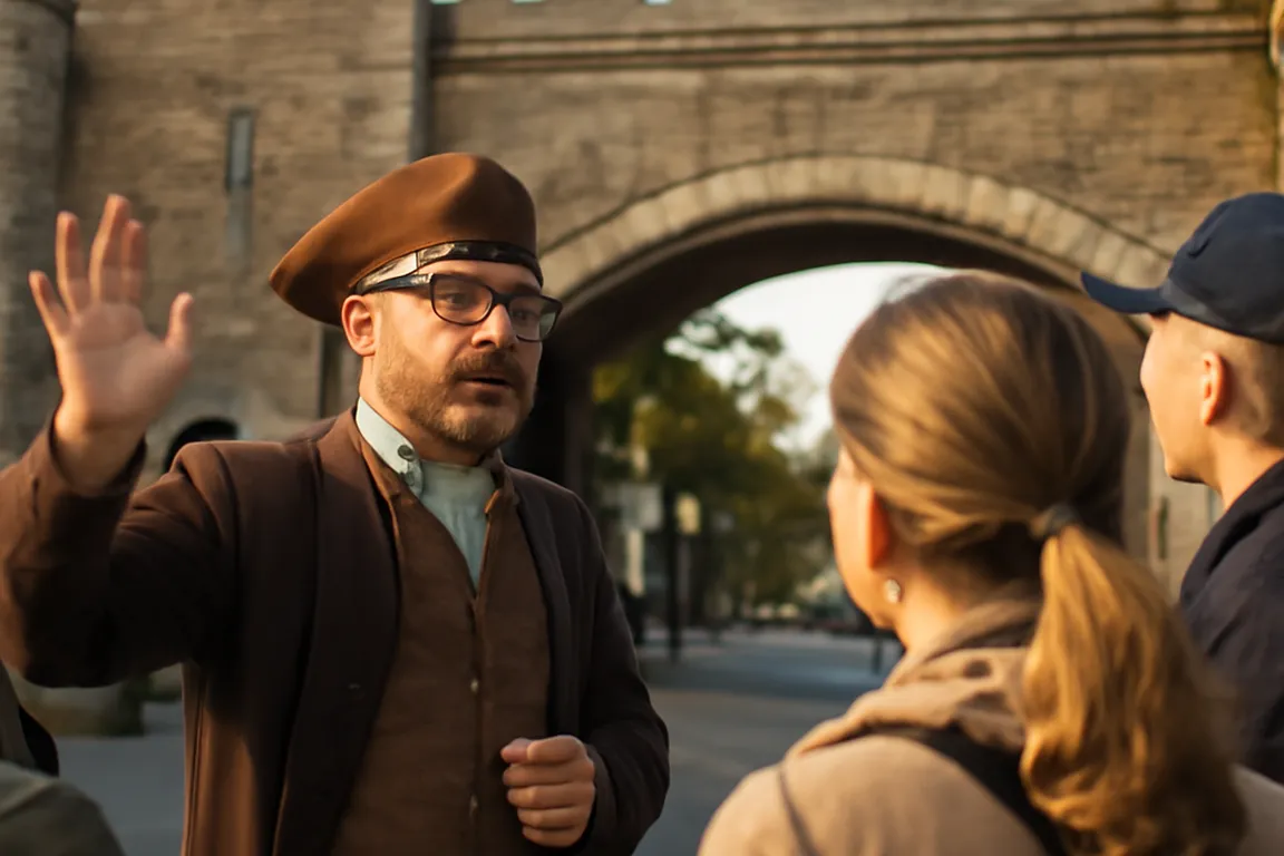 Vestiges d'un fort historique en région au Québec