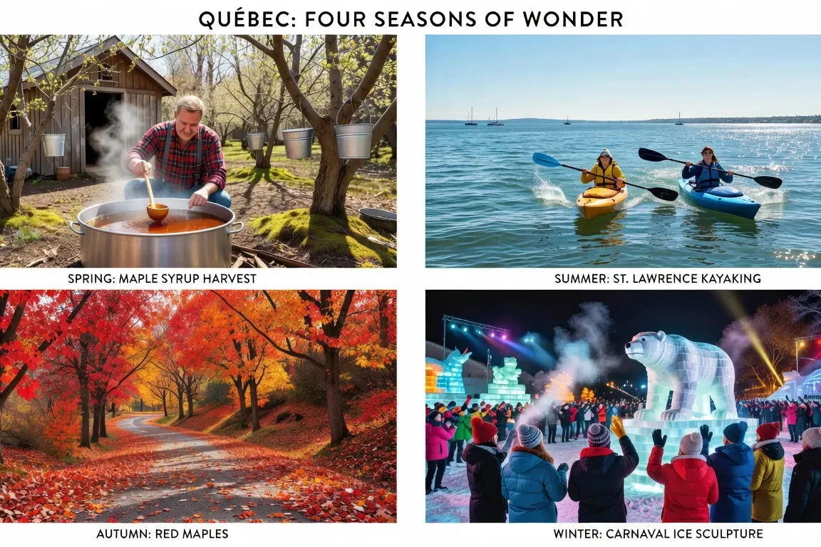 Quelle saison choisir pour visiter le Québec ?